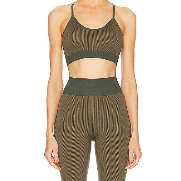 The Upside Other - NWOT The Upside SET Seamless Ballet Bra and Ribbed Leggings in Khaki Green Olive